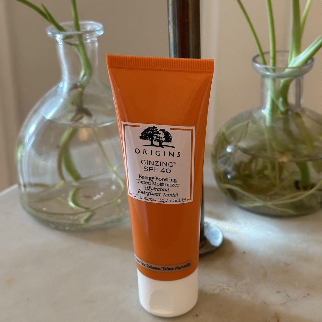 DSCR testar Origins GinZing SPF 40 Tinted Moisturizer